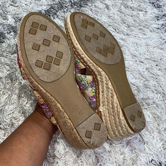 Naturalizer floral print wage Espadrilles sz 7.5 - Picture 3 of 5